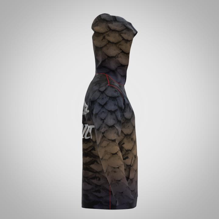 SCALES HOODED FISHING SHIRT