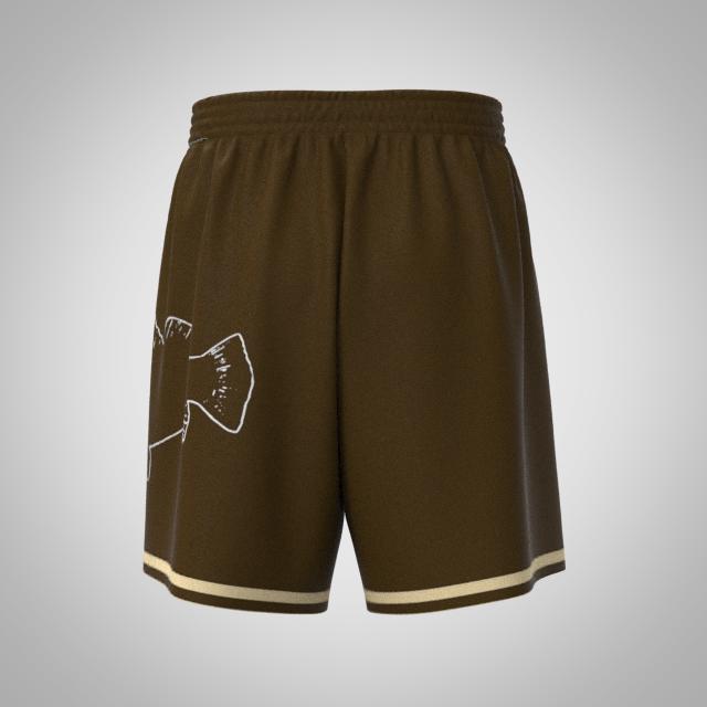 CHOCOLATE BARRA ZIPPER POCKET SHORTS