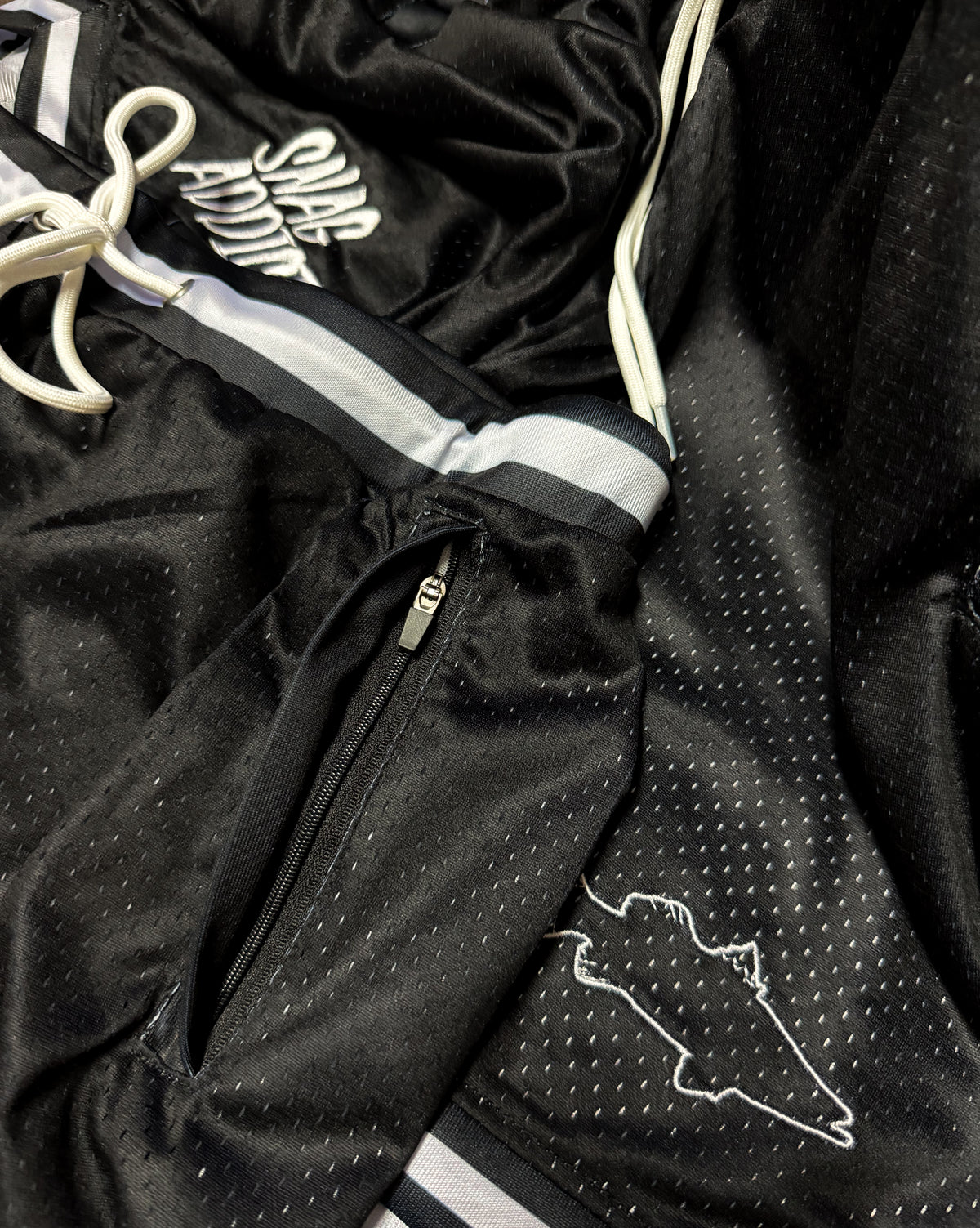 LIMITED EDITION EMBROIDERED BASKETBALL SHORTS