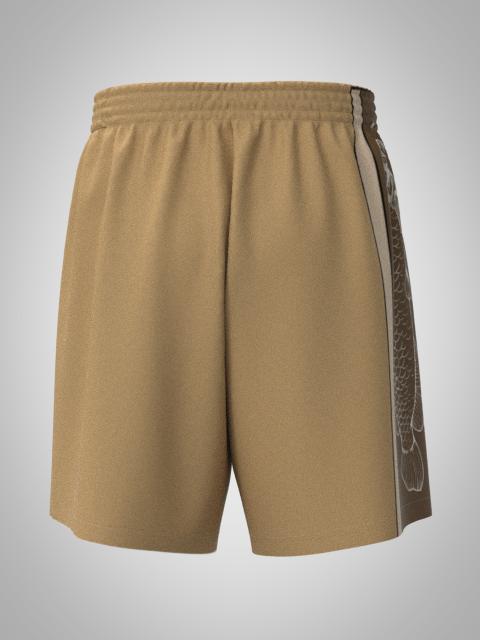 TAN TOGA ZIPPER POCKET SHORTS