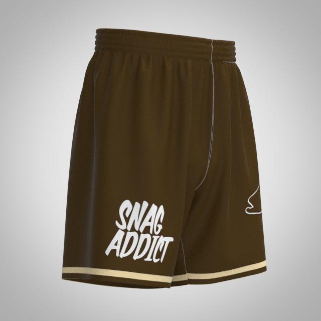 CHOCOLATE BARRA ZIPPER POCKET SHORTS