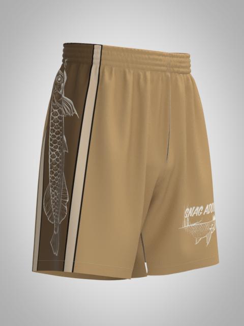 TAN TOGA ZIPPER POCKET SHORTS