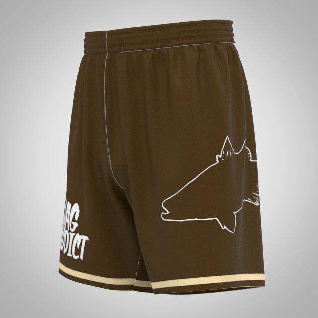 CHOCOLATE BARRA ZIPPER POCKET SHORTS