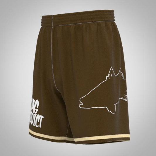 CHOCOLATE BARRA ZIPPER POCKET SHORTS